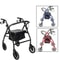 Heavy Duty Extra Wide Bariatric Rollator Rolling Walker With Padded Seat Ideal Mobility Solution Fo 0