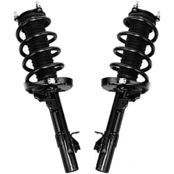 front complete struts with coil spring pair set for acura mdx