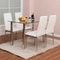 Dining Set With Modern Kitchen Table Set And Leather Dining Chairs 10