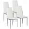 Dining Set With Modern Kitchen Table Set And Leather Dining Chairs 6