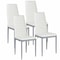 Dining Set With Modern Kitchen Table Set And Leather Dining Chairs 6