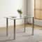 Dining Set With Modern Kitchen Table Set And Leather Dining Chairs 8