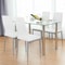 Dining Set With Modern Kitchen Table Set And Leather Dining Chairs 9