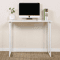 Folding Small Desk For Home Office Compact Laptop Study Writing Table In White 0