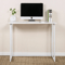 Folding Small Desk For Home Office Compact Laptop Study Writing Table In White 0