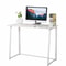 Folding Small Desk For Home Office Compact Laptop Study Writing Table In White 6