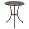 Patio Bistro Dining Set Bronze Iron Outdoor Furniture With Table Chairs 6