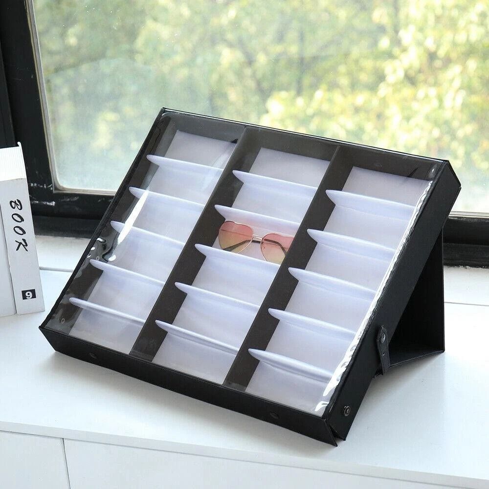 Eyewear Storage Box Organizer Perfect For Glasses Sunglasses 0
