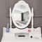 White Vanity Dressing Table Set With Mirror Stool Drawers Makeup Desk For Bedroom 2
