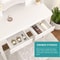 White Vanity Dressing Table Set With Mirror Stool Drawers Makeup Desk For Bedroom 3