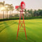 Patio Metal Windmill Red Garden Yard Decoration For Outdoor Spaces 0