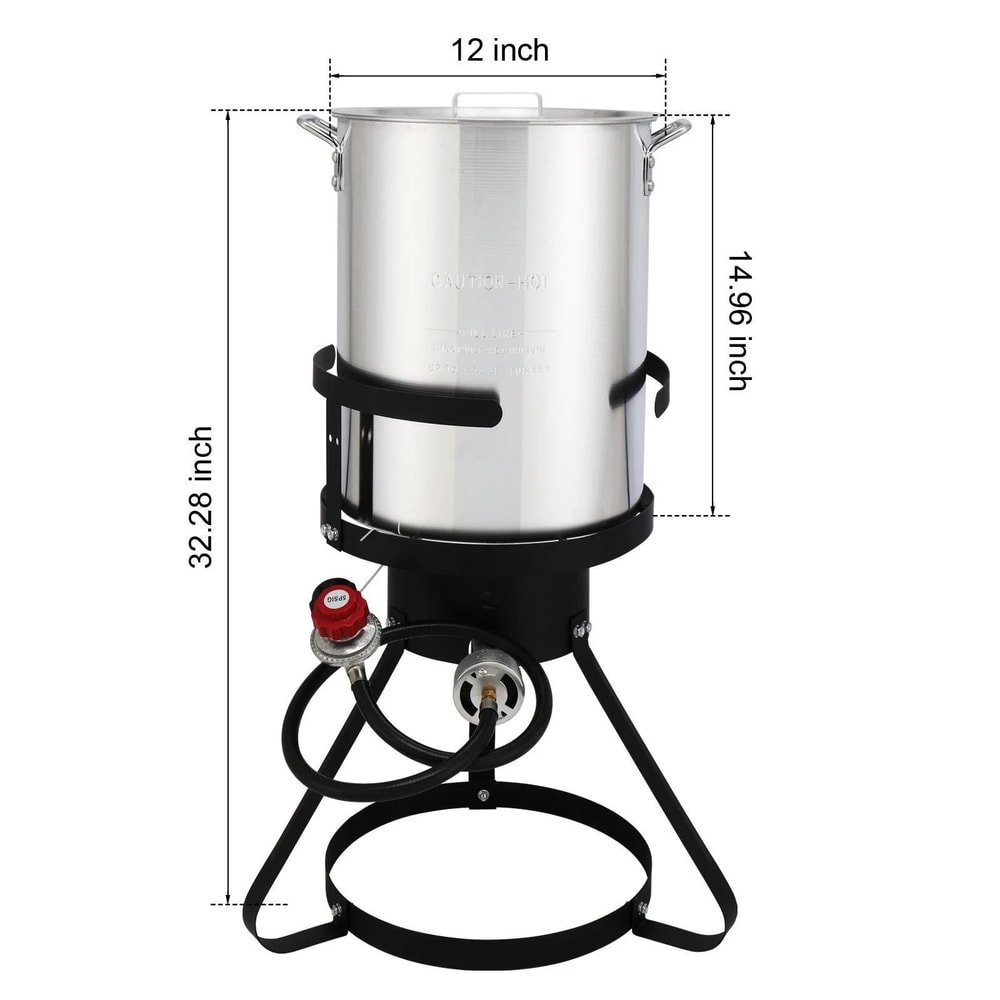Outdoor Gas Propane Turkey Fryer Fish Fryer Stock Pot Cooker 2
