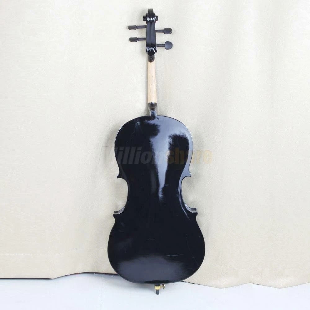 New Professional Basswood Black Color Cello Bag Bow Rosin Bridge 5