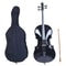New Professional Basswood Black Color Cello Bag Bow Rosin Bridge 7