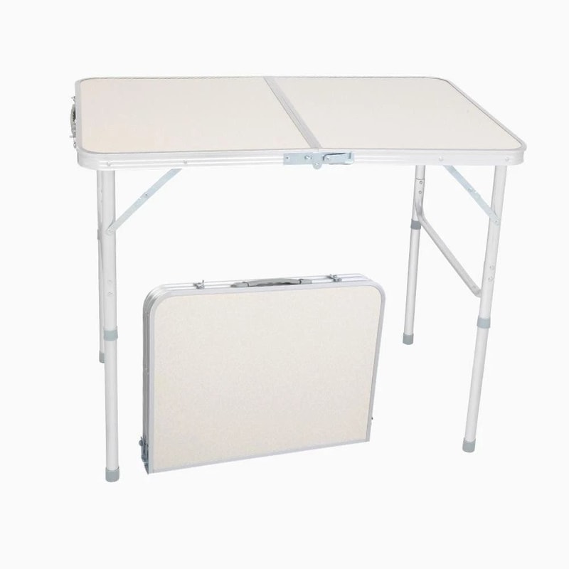 Portable Folding Table Adjustable For Outdoor Picnic Camping Parties 1