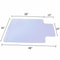 Clear Chair Mat For Office Desk PVC Protector For Carpet And Hardwood Floors 6