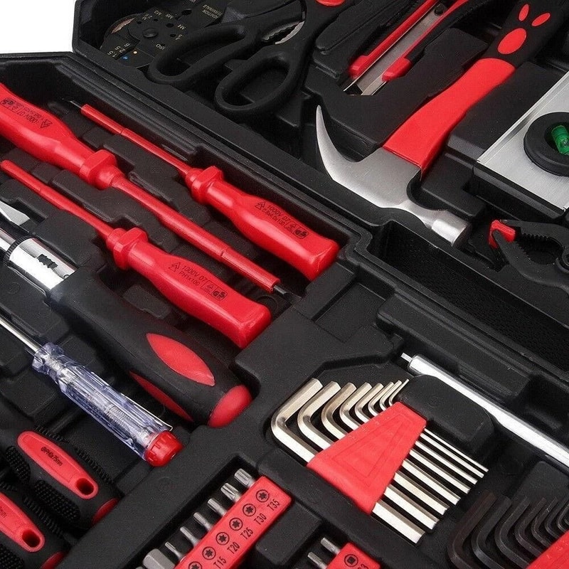 Mechanics Tool Set With Socket Wrenches Trolley Case Ultimate Tool Kit For Home Professional Use 1