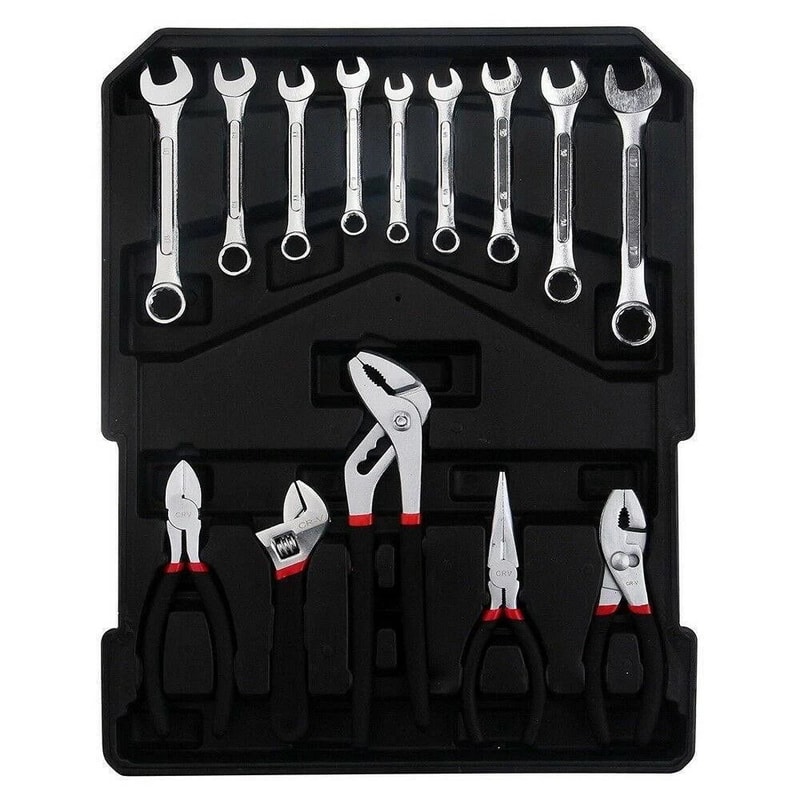 Mechanics Tool Set With Socket Wrenches Trolley Case Ultimate Tool Kit For Home Professional Use 3