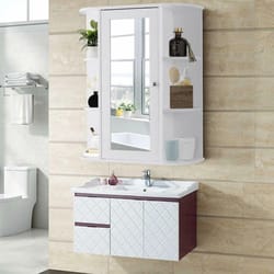 space saving wall mount bathroom cabinet with mirror door ideal for over toilet storage