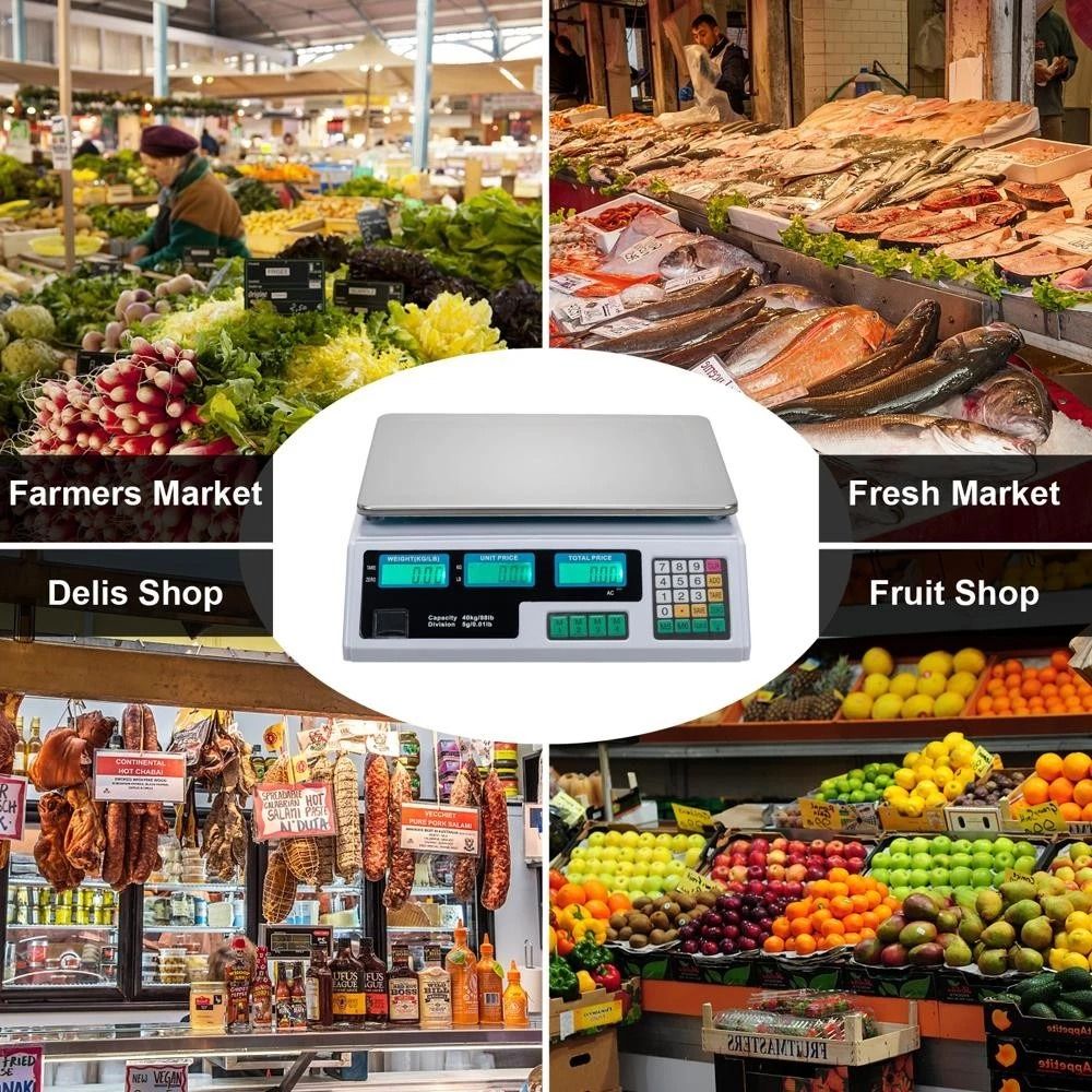 Digital Price Computing Scale For Kitchen Food Meat Produce 12