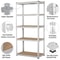 5 Tier Heavy Duty Freestanding Garage Shelving Rack Organizer 3