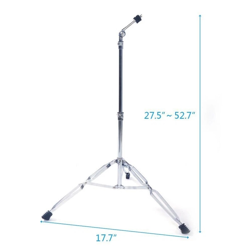 Adjustable Straight Cymbal Stand Double Braced Drum Hardware With Heavy Duty Mount 1
