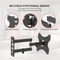 Full Motion TV Wall Mount Bracket Tilt Swivel Compatible 6