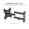 Full Motion TV Wall Mount Bracket Tilt Swivel Compatible 8