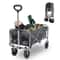 Wagon Folding Cart Collapsible Garden Beach Utility For Outdoor Camping Sports Gray 11