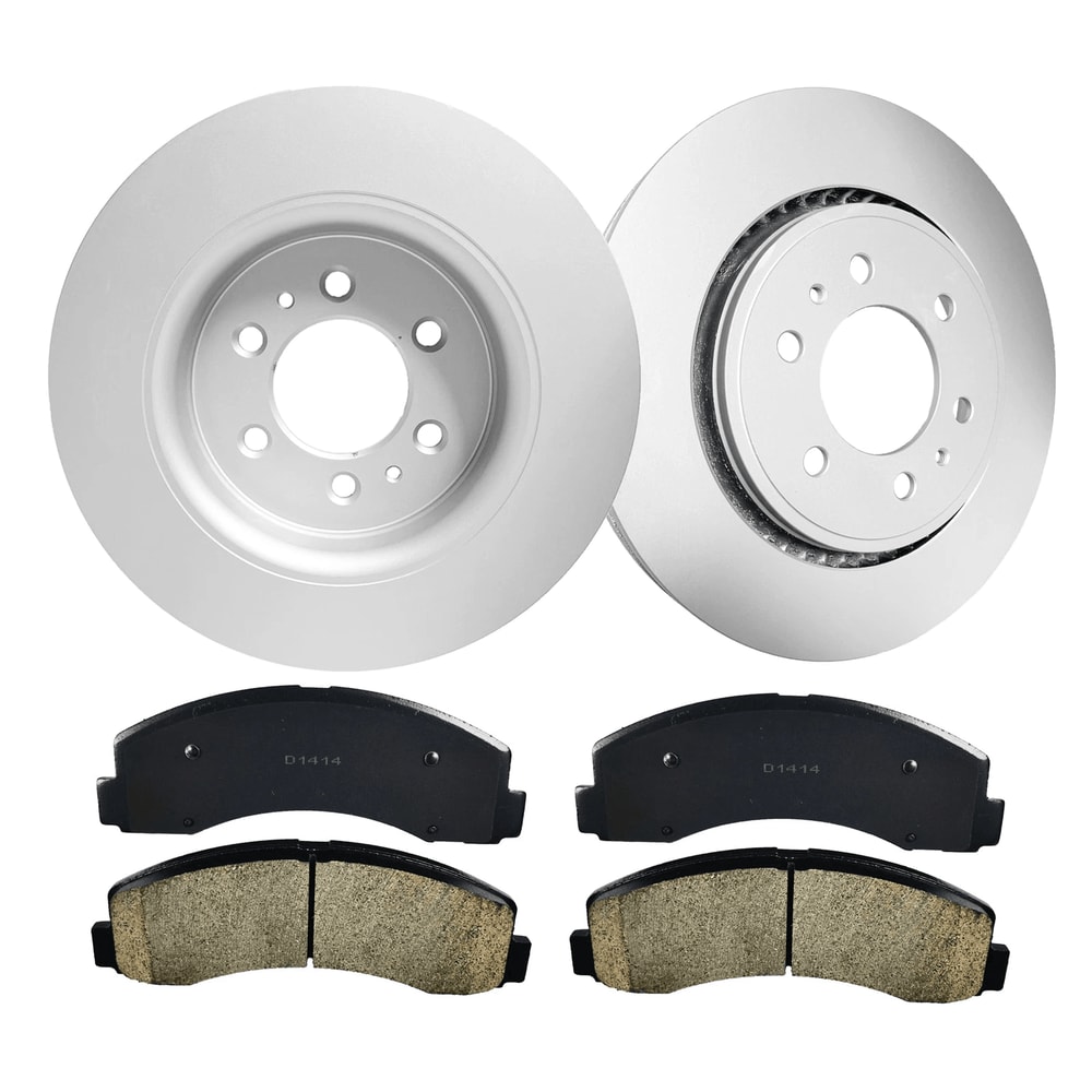 Front Rotors Ceramic Brake Pads For Lincoln Navigator HighQuality Replacement Set 4