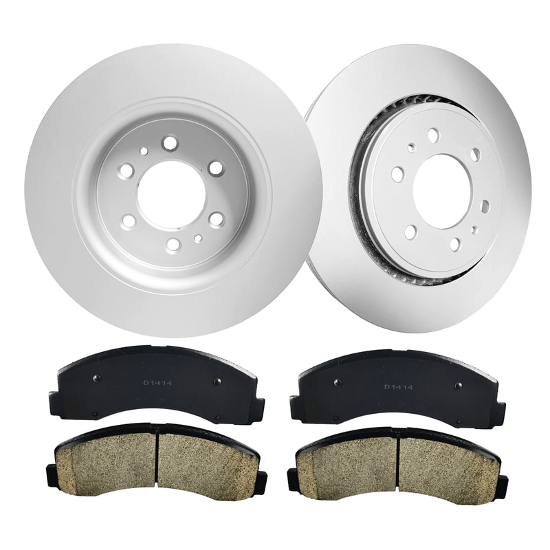 Front Rotors Ceramic Brake Pads For Lincoln Navigator HighQuality Replacement Set 4