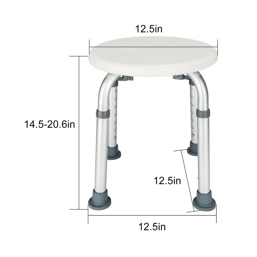 Adjustable Height Medical Shower Chair Comfortable Bath Tub Bench Stool 3