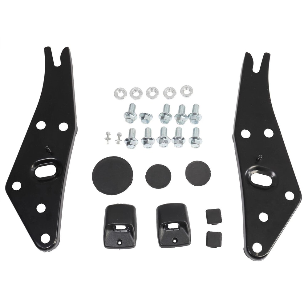 Steel Rear Bumper Assembly For Toyota Tacoma Compatible Black Finish 5