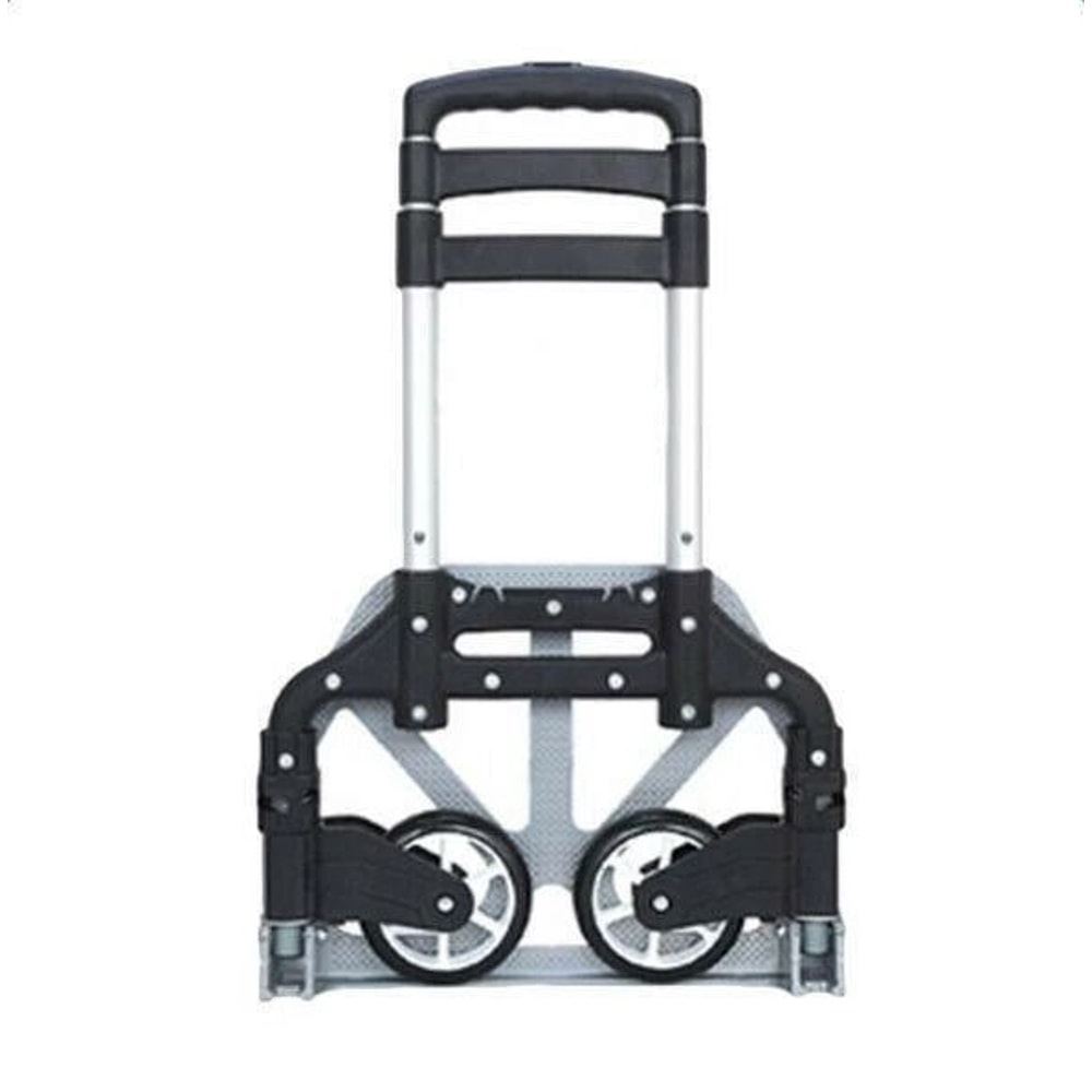 Compact Aluminium Folding Push Cart Portable Travel Shopping Trolley Luggage 7