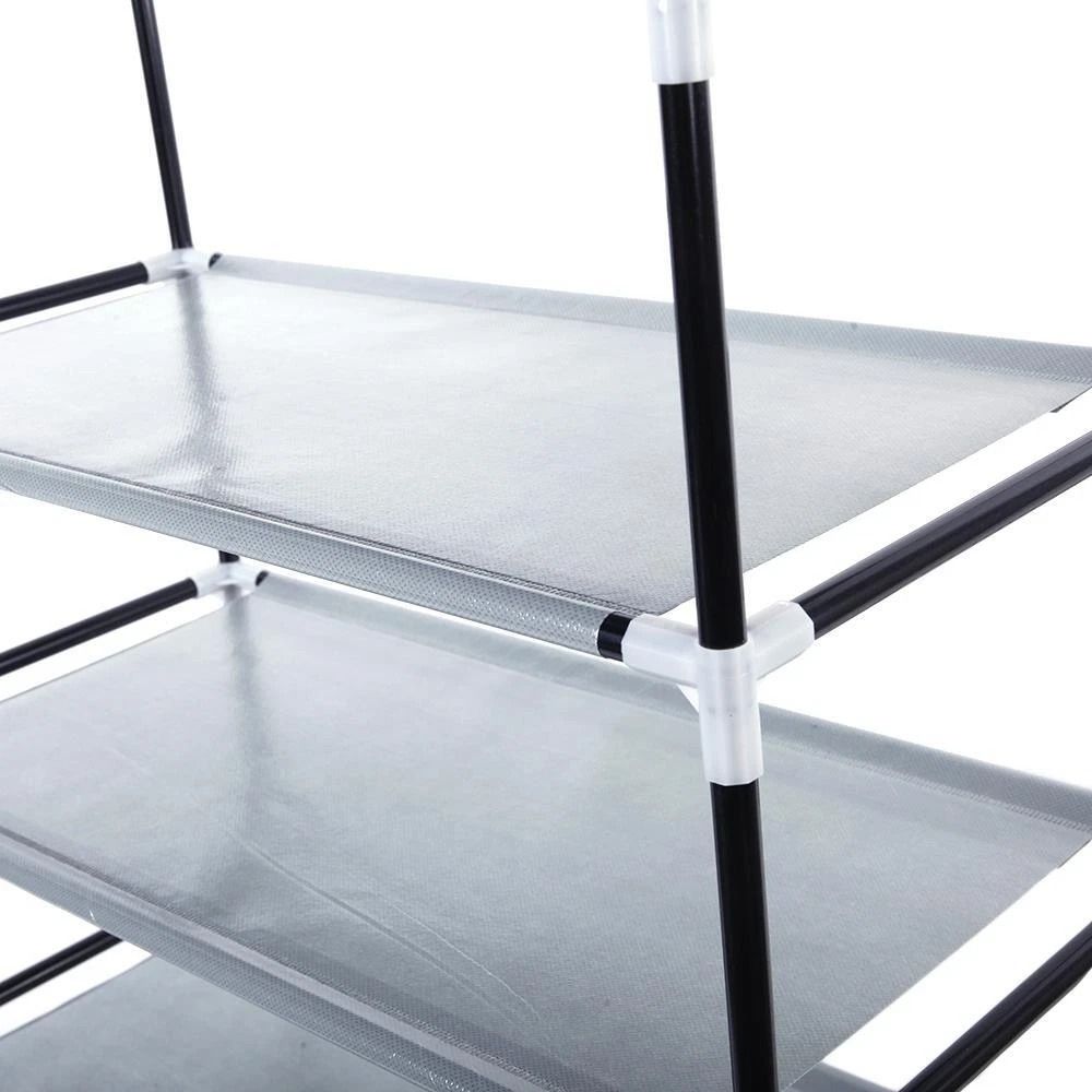 9 Layer Shoe Rack Organizer Portable Closet Shoe Storage Cabinet With Multi Grid Space Saving Desig 1