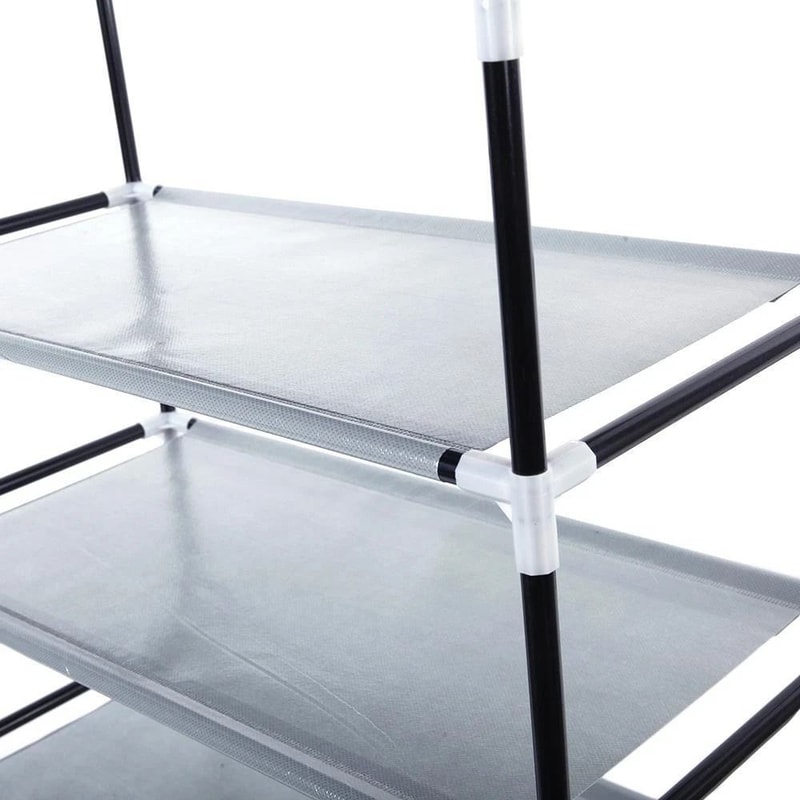 9 Layer Shoe Rack Organizer Portable Closet Shoe Storage Cabinet With Multi Grid Space Saving Desig 1