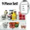 Magnetic Fridge Organizer Bins Stackable Clear Refrigerator Storage Containers Set For Easy Kitchen 9