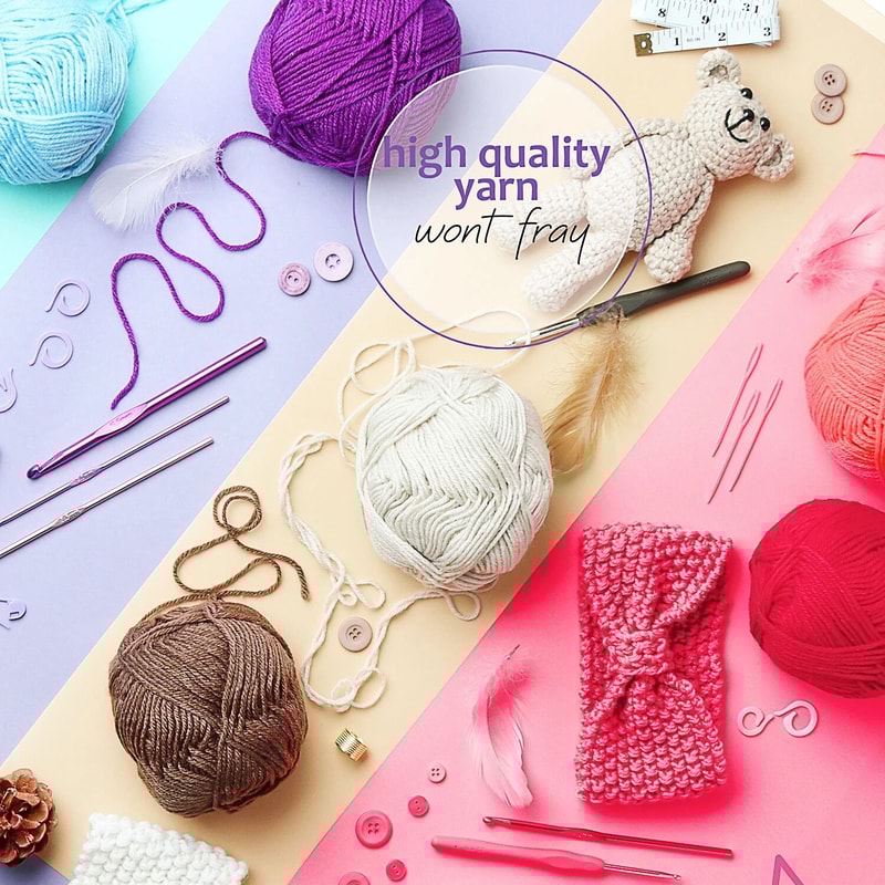 Multicolor Acrylic Yarn For Crochet Set Soft Multicolor Yarn Skeins For Knitting Crochet DIY Craft
