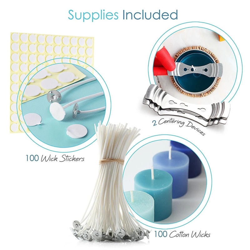 Natural Soy Wax Flakes Candle Making Kit With Wicks And Centering Tools For DIY Candle Making Suppl 5