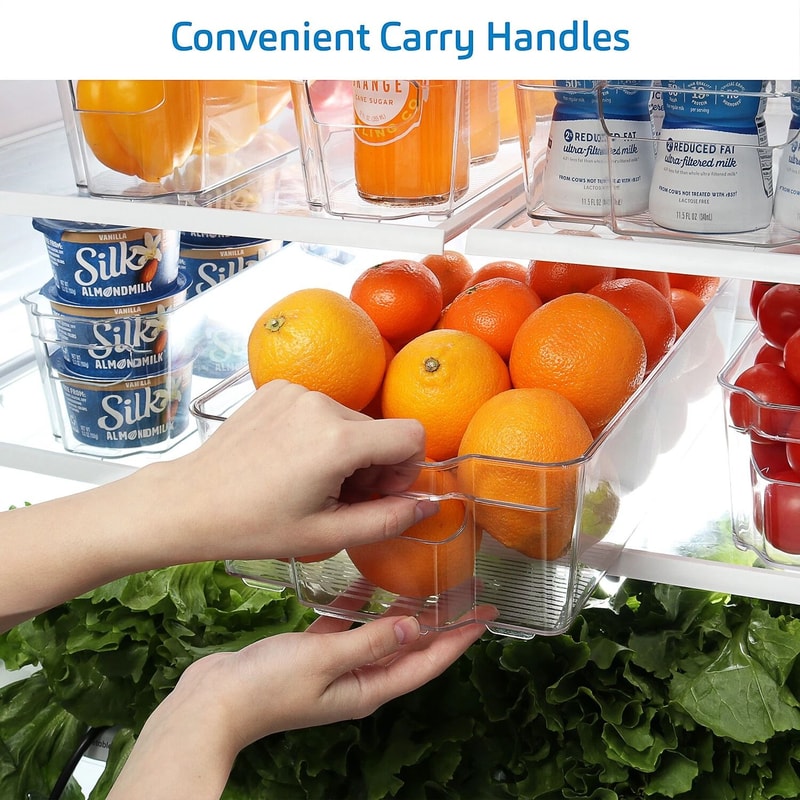 Refrigerator Organizer Bins Set For Fridge Freezer Pantry Storage 3