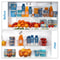 Refrigerator Organizer Bins Set For Fridge Freezer Pantry Storage 4