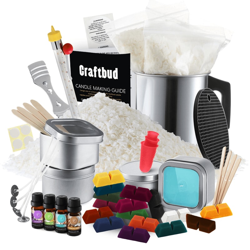 Complete Soy Candle Making Kit With Fragrance Wicks Color Dyes 7