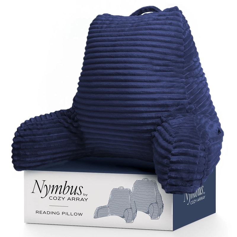 Ultimate Plush Reading Pillow With Shredded Memory Foam And Arm Support 6