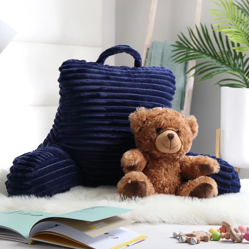 Ultimate Plush Reading Pillow With Shredded Memory Foam And Arm Support 0