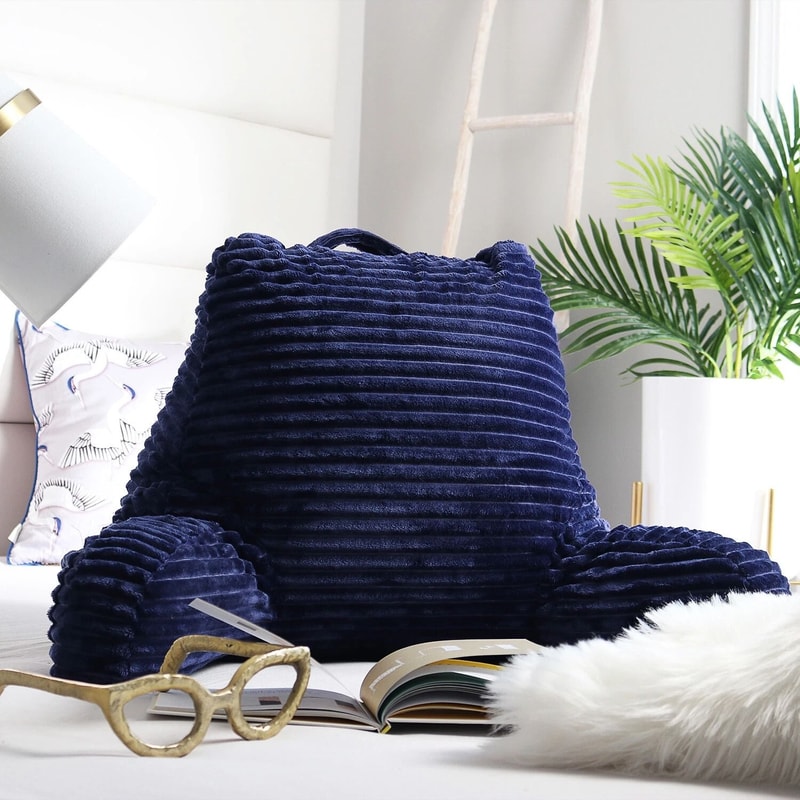 Ultimate Plush Reading Pillow With Shredded Memory Foam And Arm Support 14