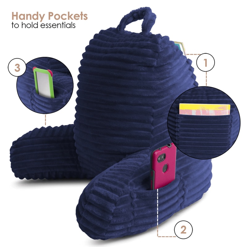 Ultimate Plush Reading Pillow With Shredded Memory Foam And Arm Support 5