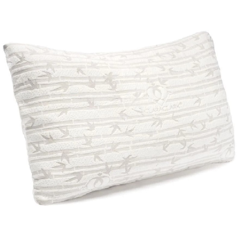 Clara Clark Memory Foam Bamboo Pillow King Queen Sizes Cooling Comfort 3