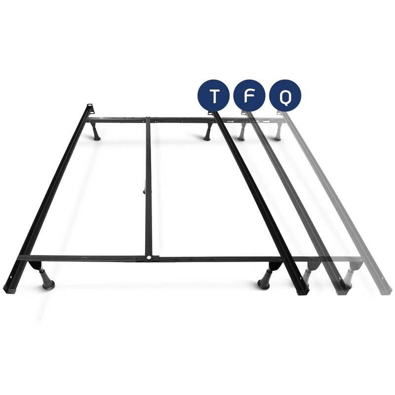 Adjustable Metal Bed Frame With Center Support Leg For Twin Full Queen Size 7