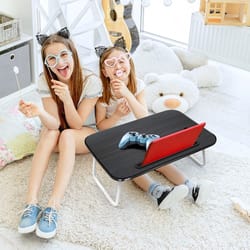 adjustable laptop lap desk with foldable stand and cup slot