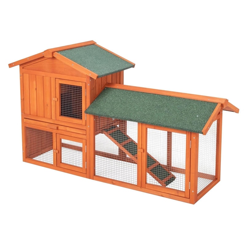 Premium Wooden Backyard Chicken Coop With Nesting Box Poultry Hutch 5